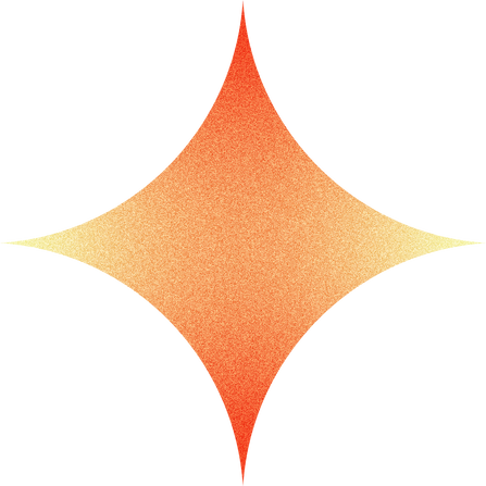 Grainy Gradient Buildable Brutalist Sparkle Star Shape